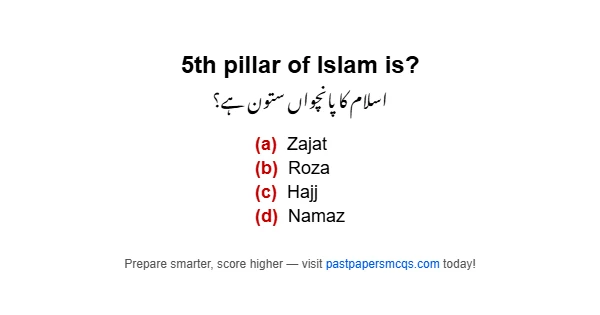 5th pillar of Islam is?