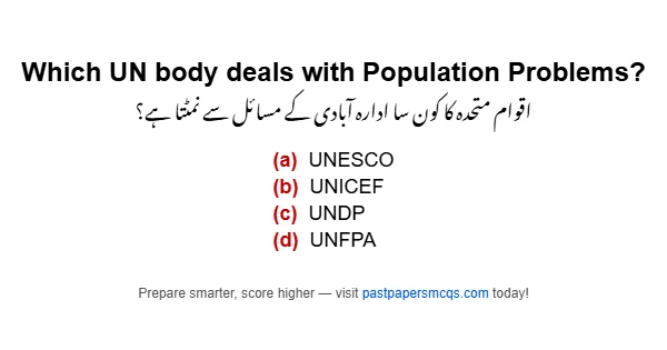 Which UN body deals with Population Problems?