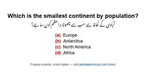 Which is the smallest continent by population?