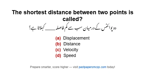 The shortest distance between two points is called?