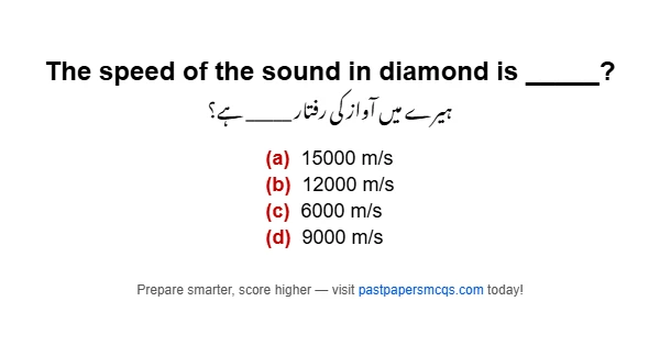 The speed of the sound in diamond is _____?