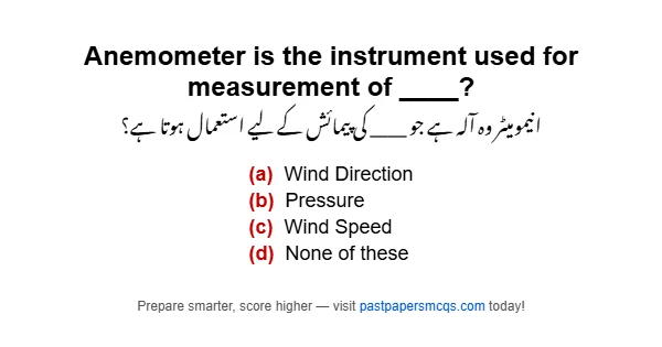 Anemometer is the instrument used for measurement of ____?