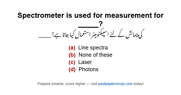 Spectrometer is used for measurement for _____?