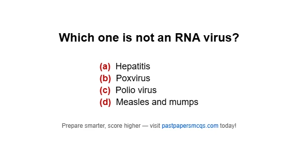 Which one is not an RNA virus?