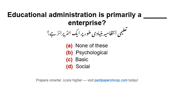 Educational administration is primarily a ______ enterprise?